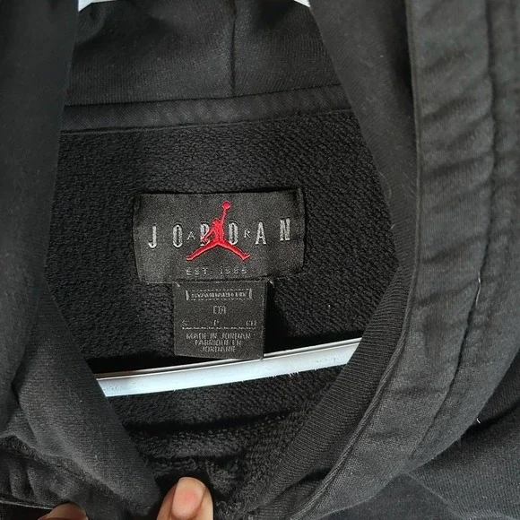 Air Jordan Jumpman Athletic Black Pullover Hoodie Sweater Men's Size Small - Picture 2 of 6